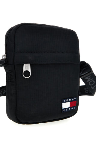 Črna torba z logotipom Tommy jeans 14211