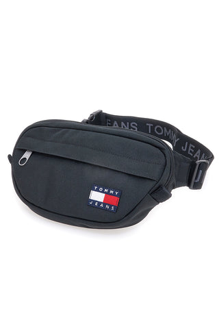 Črna torba iz tkanine z logotipom Tommy Jeans Daily Bumbag