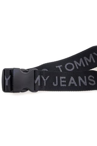 Črna torba iz tkanine z logotipom Tommy Jeans Daily Bumbag