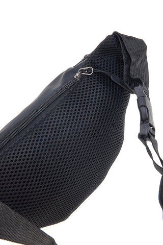 Marsupio nero con tasche zip Indigeno metropolitano 8159-A