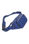 Marsupio blu trapuntato con tasche zip Indigeno metropolitano 8200-A