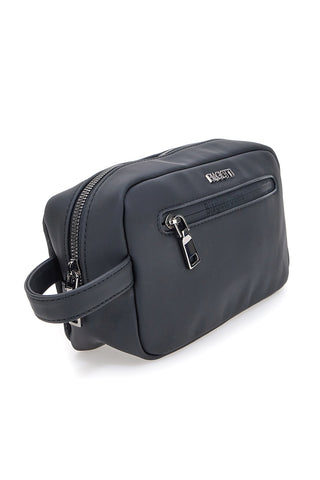 Beauty case nero con manico e zip frontale Biagiotti MOI LB25W-464/1/BUST
