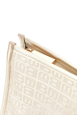 Zlata torbica z reliefnim monogramom in zadrgo Laura Biagiotti LB26S-284-1/G