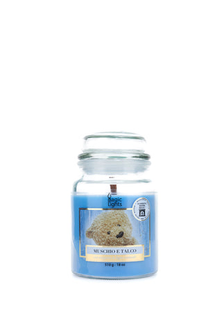 Sveča Magic Light Azzurra Muschio e Talco