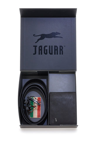 Komplet pas in denarnica iz pravega usnja Jaguar PR001-1