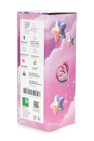 Borraccia termica rosa con cannuccia SJ Girl Unicorno
