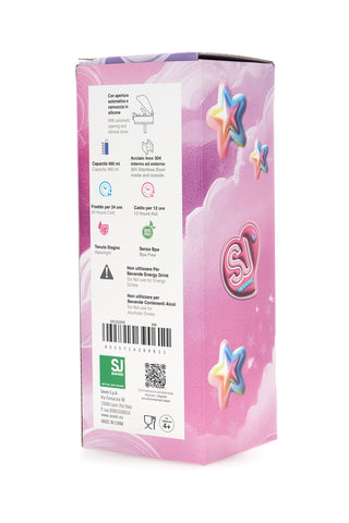 Borraccia termica rosa con cannuccia SJ Girl Orsetto
