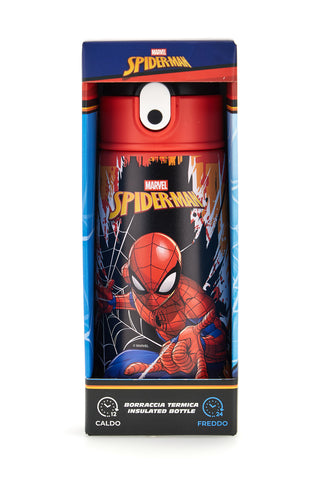 Borraccia termica rossa con cannuccia Marvel Spiderman