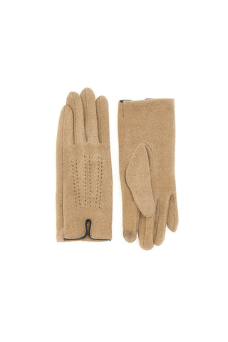 Guanti beige touch screen con interno caldo Biagiotti LB25W908-20