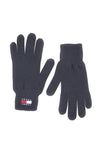 Črne pletene rokavice iz 100 % bombaža Tommy Jeans Heritage Gloves