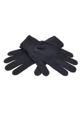 Črne pletene rokavice iz 100 % bombaža Tommy Jeans Heritage Gloves