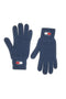 Modre pletene rokavice iz 100 % bombaža Tommy Jeans Heritage Gloves