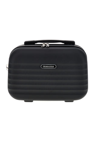 Beauty case nero rigido con tracolla Prima riga Pr194
