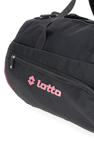 Črna torba z roza vstavki Lotto LTT427