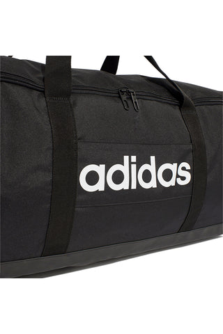 Prostorna črna torba z nastavljivim ramenskim trakom Adidas LINEAR DUFFEL L