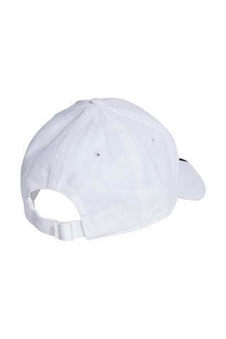 Bela kapa z ukrivljenim ščitkom Adidas Baseball 3S Cap