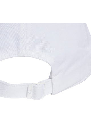 Bela kapa z ukrivljenim ščitkom Adidas Baseball 3S Cap