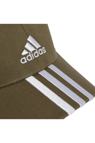 Zelena kapa z ukrivljenim ščitkom Adidas Baseball 3S Cap