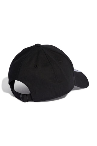 Črna kapa z ukrivljenim ščitkom Adidas Baseball 3S Cap