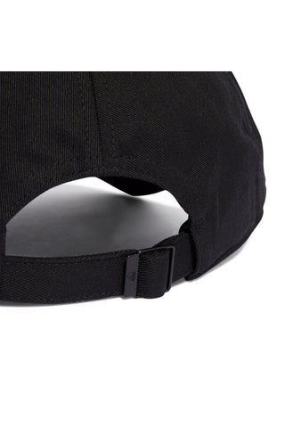 Črna kapa z ukrivljenim ščitkom Adidas Baseball 3S Cap