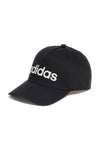 Kapa s črnim ščitkom in belim logotipom ADIDAS DAILY CAP