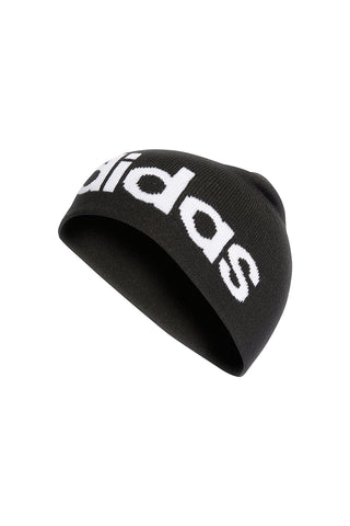 Črna kapa z belim logotipom ADIDAS DAILY KAPA