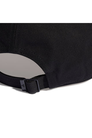 Kapa s črnim ščitkom in belim logotipom Adidas ADIDAS BBALL CAP COT