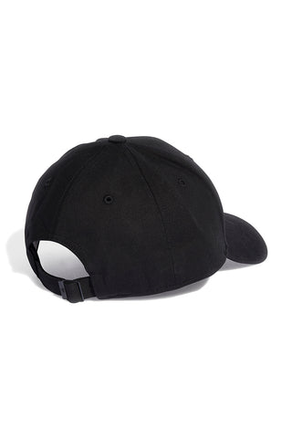 Kapa s črnim ščitkom in belim logotipom Adidas ADIDAS BBALL CAP COT