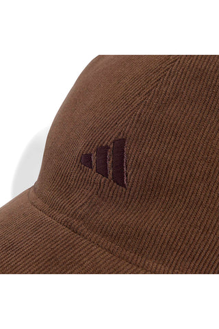 Rjava kapica iz žakardnega žameta Adidas CORDUROY CAP