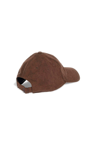 Rjava kapica iz žakardnega žameta Adidas CORDUROY CAP
