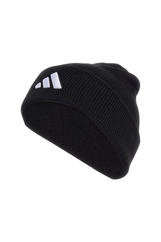 Črna pletena kapa z vezenim logotipom Adidas NEW LOG BEA CUF