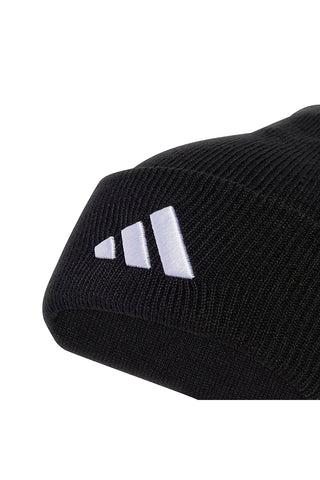 Črna pletena kapa z vezenim logotipom Adidas NEW LOG BEA CUF