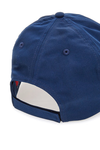 Modra kapa z vezenim logotipom Tommy Jeans Logo Cap
