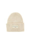 Bež pletena kapa z logotipom Tommy Jeans Linear Beanie