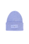 Lila pletena kapa z logotipom Tommy Jeans Linear Beanie