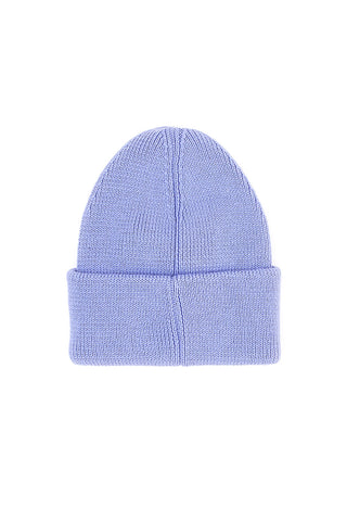 Lila pletena kapa z logotipom Tommy Jeans Linear Beanie