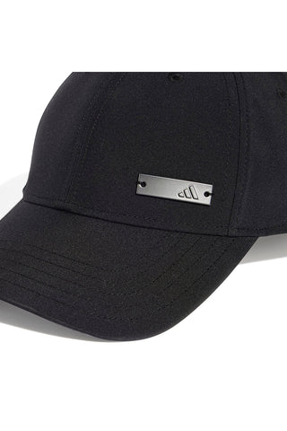 Črna kapa z logotipom Adidas BB CAP LT MET