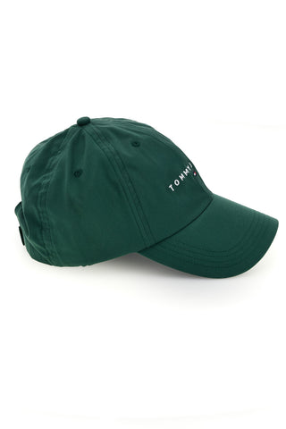 Zelena kapa z izvezenim logotipom Tommy jeans CAP