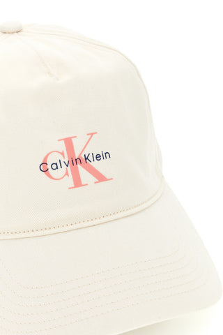 Krem kapa z logotipom Calvin klein CK CAP