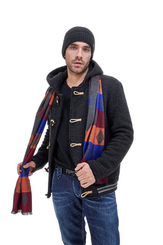 Oranžno-siva šal Roncato 46.001.16
