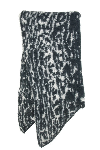 Črno-bela ženska šal Animalier Pittarello 1151/D