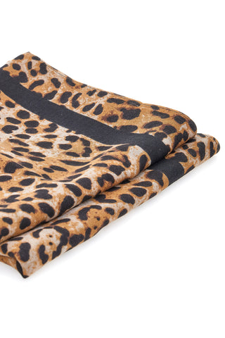Foulard animalier con banda centrale nera Laura Biagiotti LB25W217-20