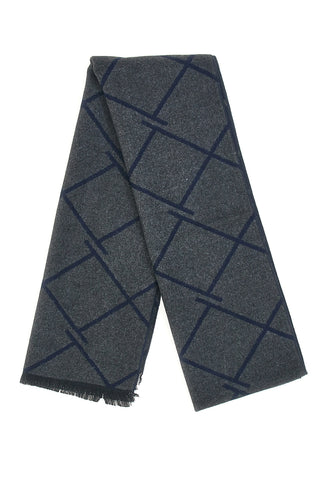 Siva šal z geometrijskim vzorcem, dvostranska Roncato 46,003,18