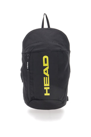 Kompakten črn nahrbtnik z žepom na sprednji strani Head HBK054