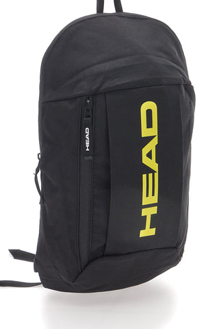 Kompakten črn nahrbtnik z žepom na sprednji strani Head HBK054