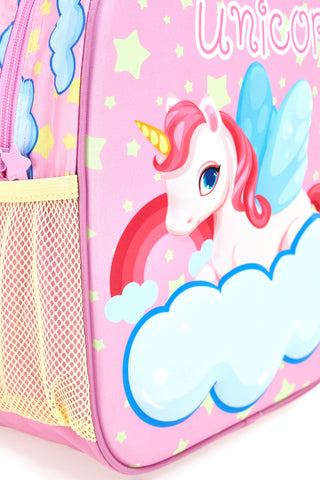 Roza nahrbtnik z reliefom enorožca in oblakom Sweet Unicorn