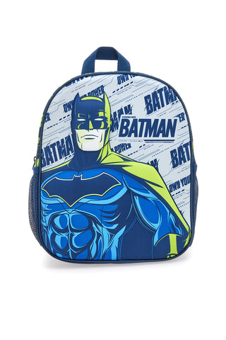 Modra nahrbtnik z reliefnim potiskom Batman