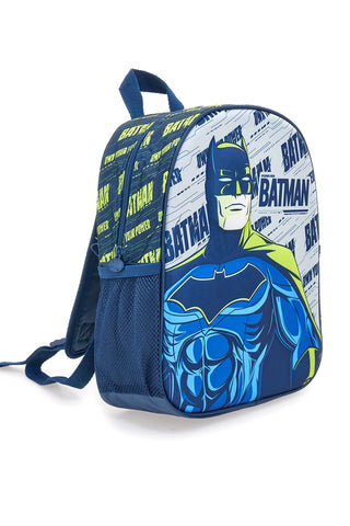 Modra nahrbtnik z reliefnim potiskom Batman