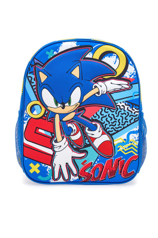 Modra torba z reliefnim tiskom Sonic
