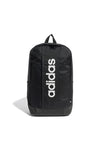 Črn nahrbtnik Adidas Linear Backpack z navpičnim potiskom